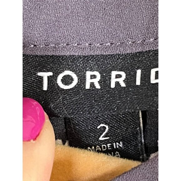 Torrid Top Women 2X Black Floral Halter Tank High Neck Boho Western Sheer Girly - Picture 3 of 14